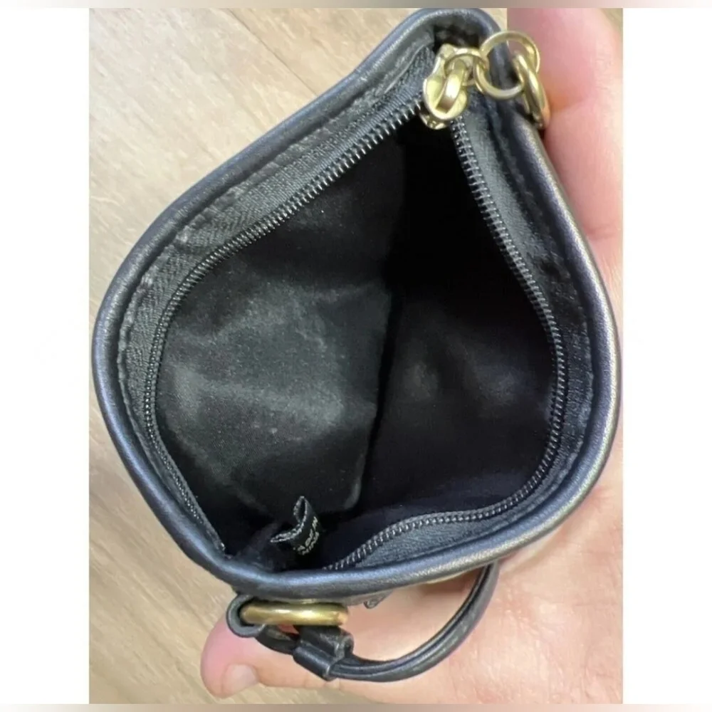 Coach | 1941 Leather Trim Canvas Wristlet | Color: Black | Vintage